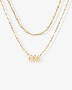 PAVOI Pendants|Layered-Angel Number Pendant Necklace