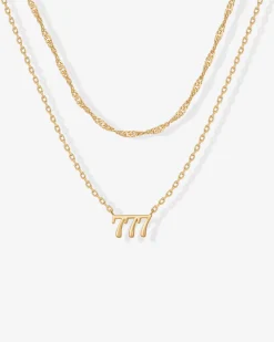 PAVOI Pendants|Layered-Angel Number Pendant Necklace