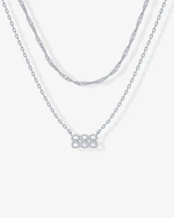 PAVOI Pendants|Layered-Angel Number Pendant Necklace