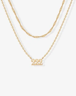 PAVOI Pendants|Layered-Angel Number Pendant Necklace