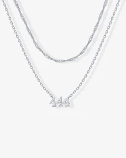 PAVOI Pendants|Layered-Angel Number Pendant Necklace