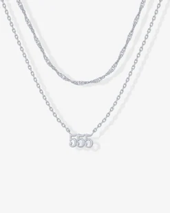 PAVOI Pendants|Layered-Angel Number Pendant Necklace