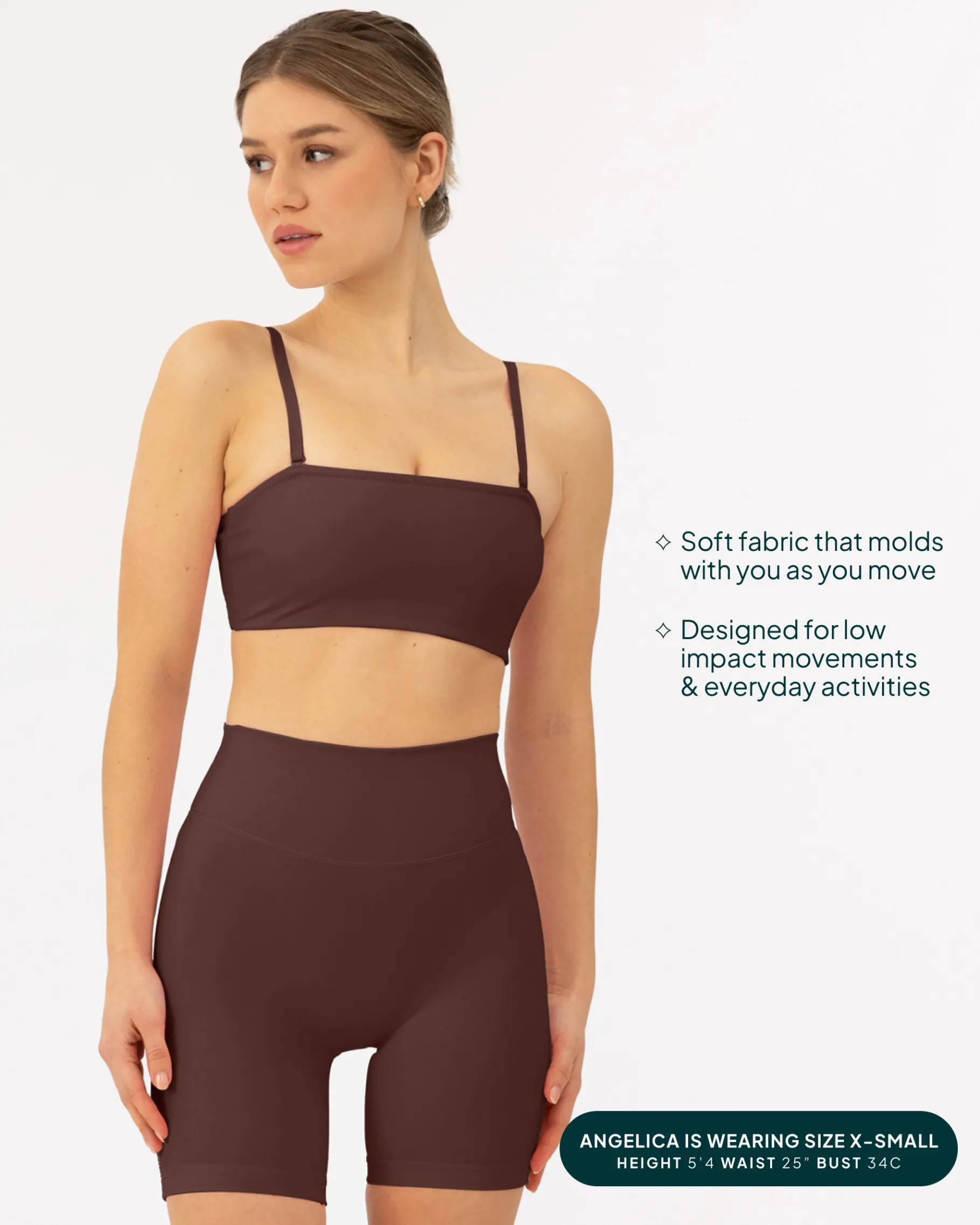 PAVOI Low Support Bras|Bras-Athleisure Bandeau Low-Support Sports Bra