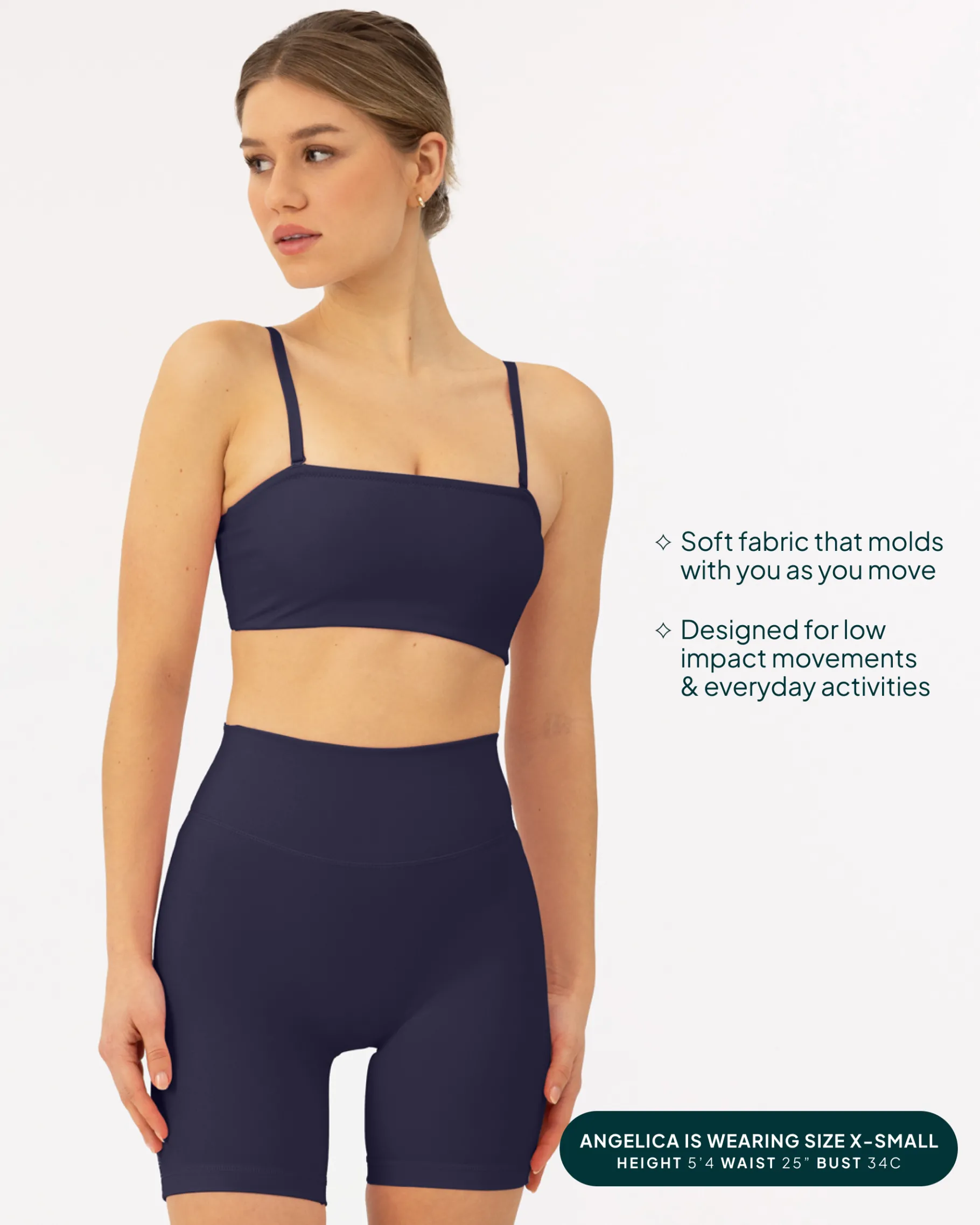 PAVOI Low Support Bras|Bras-Athleisure Bandeau Low-Support Sports Bra