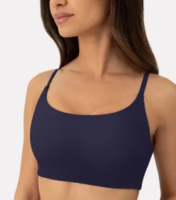PAVOI Low Support Bras|Medium Support Bras-Athleisure Contrast Scoop Medium-Support Sports Bra