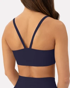 PAVOI Low Support Bras|Medium Support Bras-Athleisure Contrast Scoop Medium-Support Sports Bra