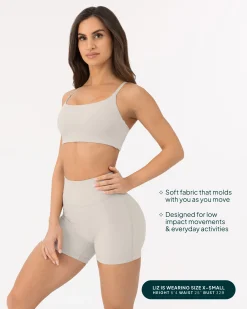 PAVOI Low Support Bras|Medium Support Bras-Athleisure Contrast Scoop Medium-Support Sports Bra