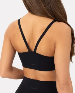 PAVOI Low Support Bras|Medium Support Bras-Athleisure Contrast Scoop Medium-Support Sports Bra