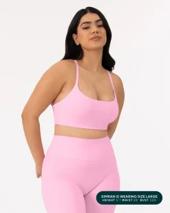 PAVOI Low Support Bras|Medium Support Bras-Athleisure Contrast Scoop Medium-Support Sports Bra