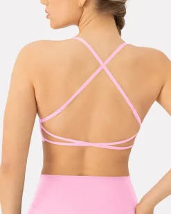 PAVOI Low Support Bras|Bras-Athleisure Criss-Cross Strap Low-Impact Sports Bra