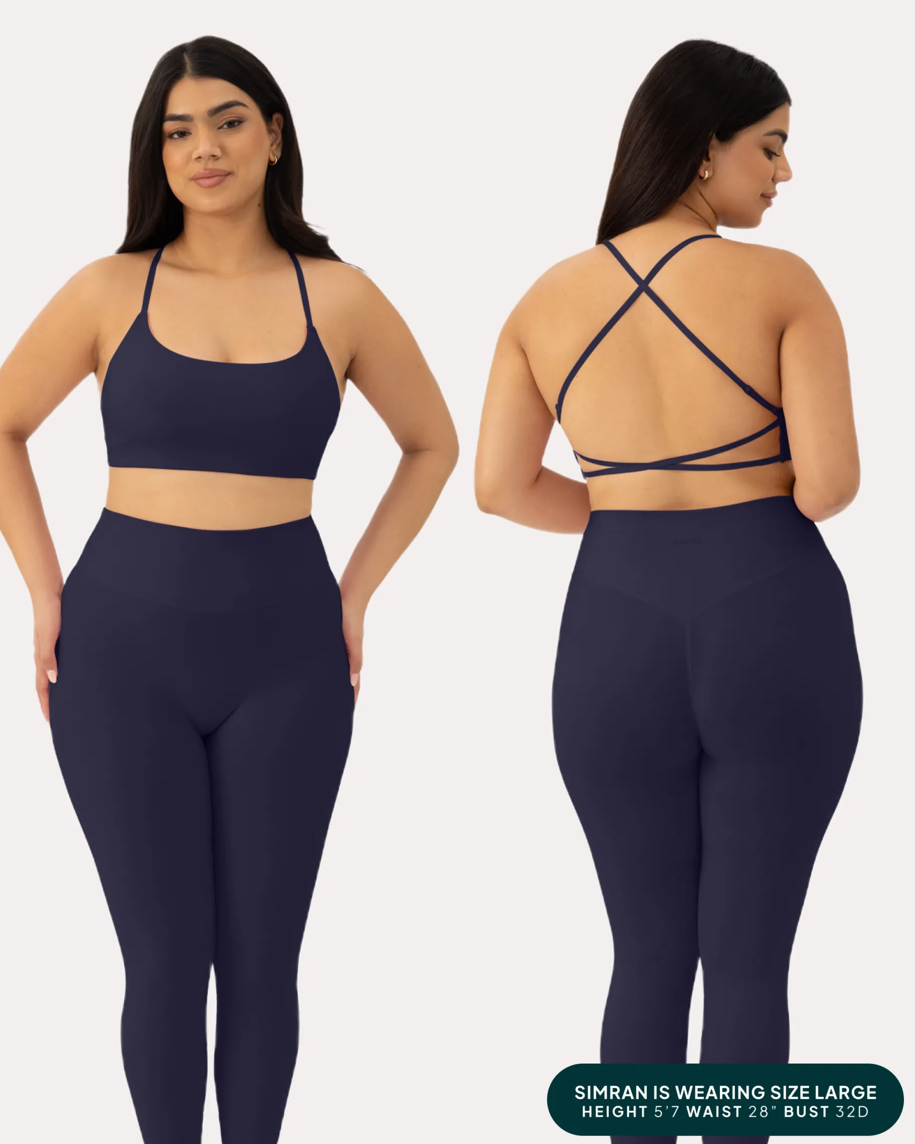 PAVOI Low Support Bras|Bras-Athleisure Criss-Cross Strap Low-Impact Sports Bra