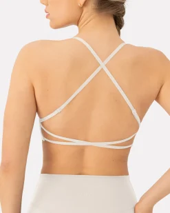 PAVOI Low Support Bras|Bras-Athleisure Criss-Cross Strap Low-Impact Sports Bra