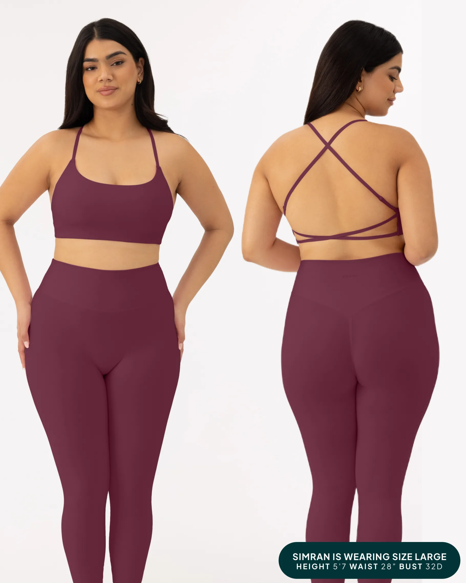 PAVOI Low Support Bras|Bras-Athleisure Criss-Cross Strap Low-Impact Sports Bra