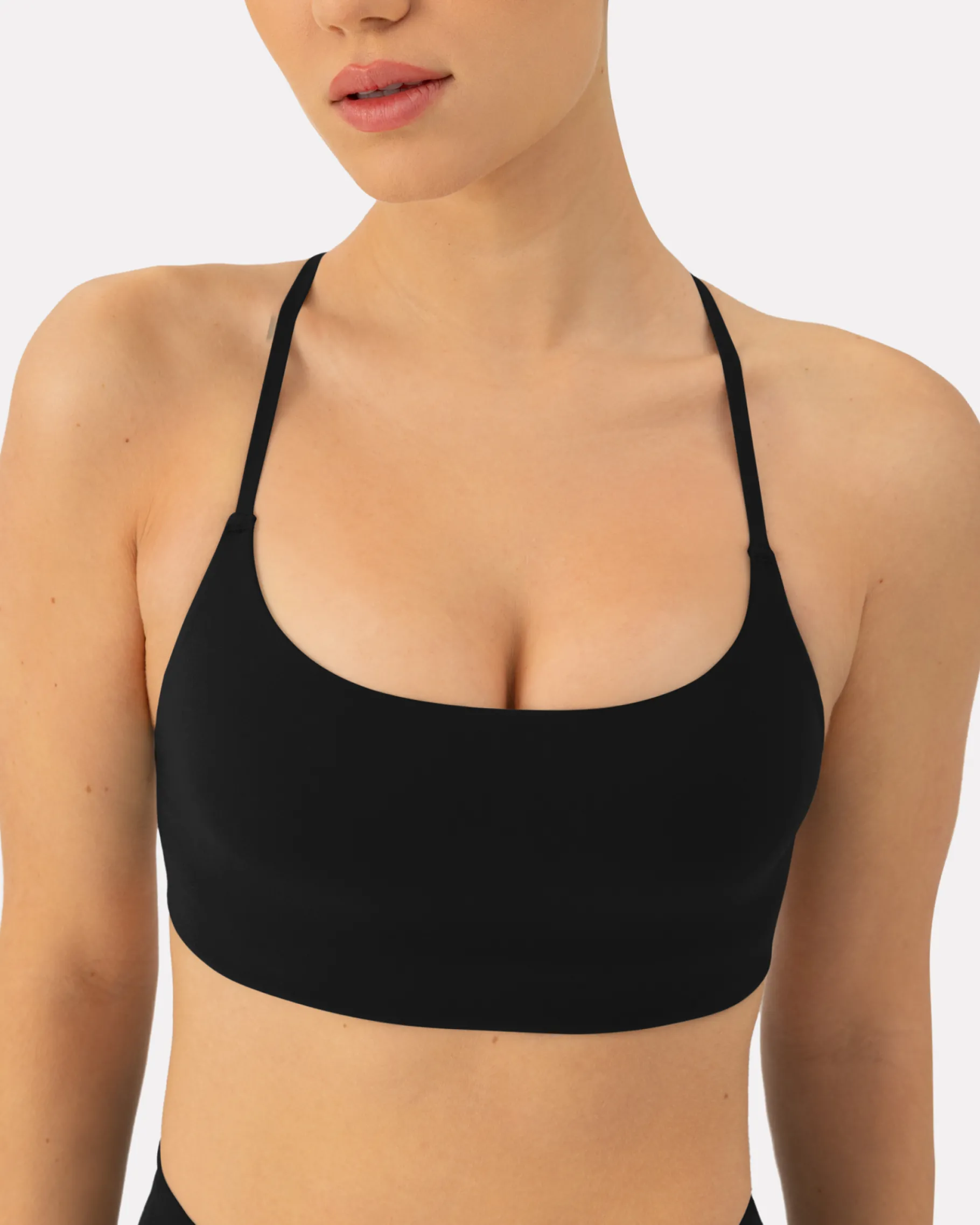 PAVOI Low Support Bras|Bras-Athleisure Criss-Cross Strap Low-Impact Sports Bra