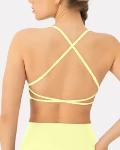 PAVOI Low Support Bras|Bras-Athleisure Criss-Cross Strap Low-Impact Sports Bra