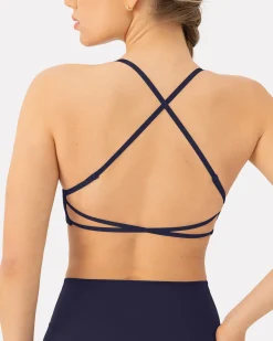PAVOI Low Support Bras|Bras-Athleisure Criss-Cross Strap Low-Impact Sports Bra
