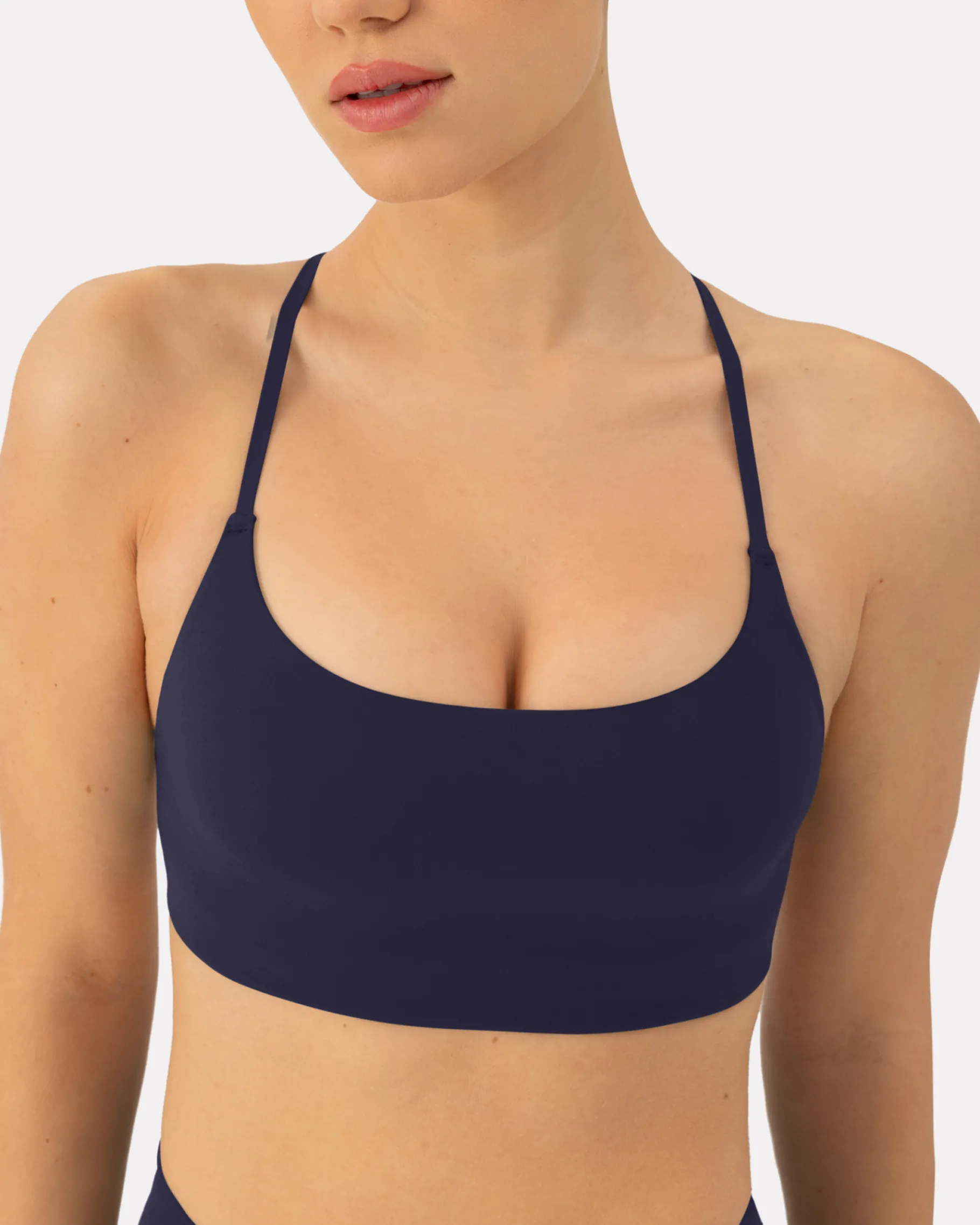 PAVOI Low Support Bras|Bras-Athleisure Criss-Cross Strap Low-Impact Sports Bra