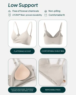 PAVOI Low Support Bras|Bras-Athleisure Crossover Low-Support Sports Bra