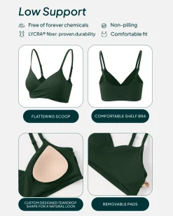 PAVOI Low Support Bras|Bras-Athleisure Crossover Low-Support Sports Bra