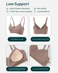 PAVOI Low Support Bras|Bras-Athleisure Crossover Low-Support Sports Bra