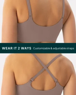 PAVOI Low Support Bras|Bras-Athleisure Crossover Low-Support Sports Bra
