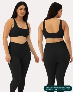 PAVOI Medium Support Bras|Bras-Athleisure Curved Hem Medium-Support Sports Bra