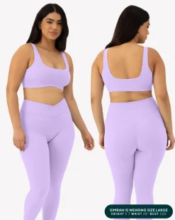 PAVOI Medium Support Bras|Bras-Athleisure Curved Hem Medium-Support Sports Bra