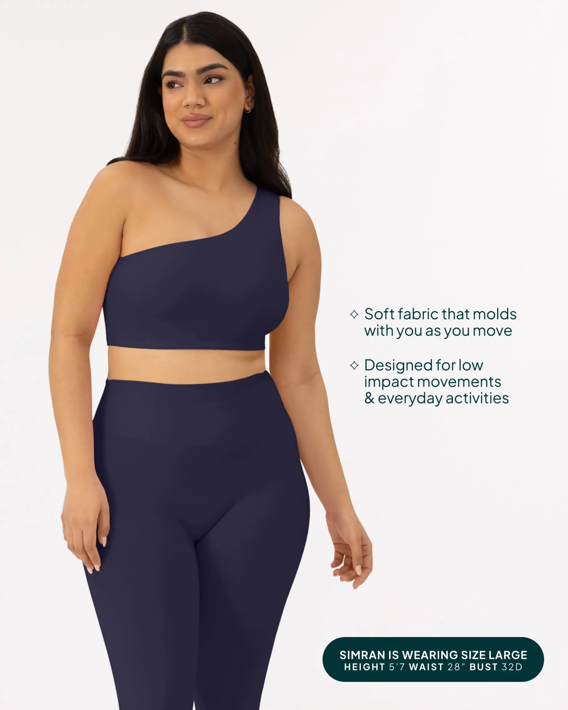 PAVOI Low Support Bras|Bras-Athleisure One-Shoulder Low-Support Sports Bra