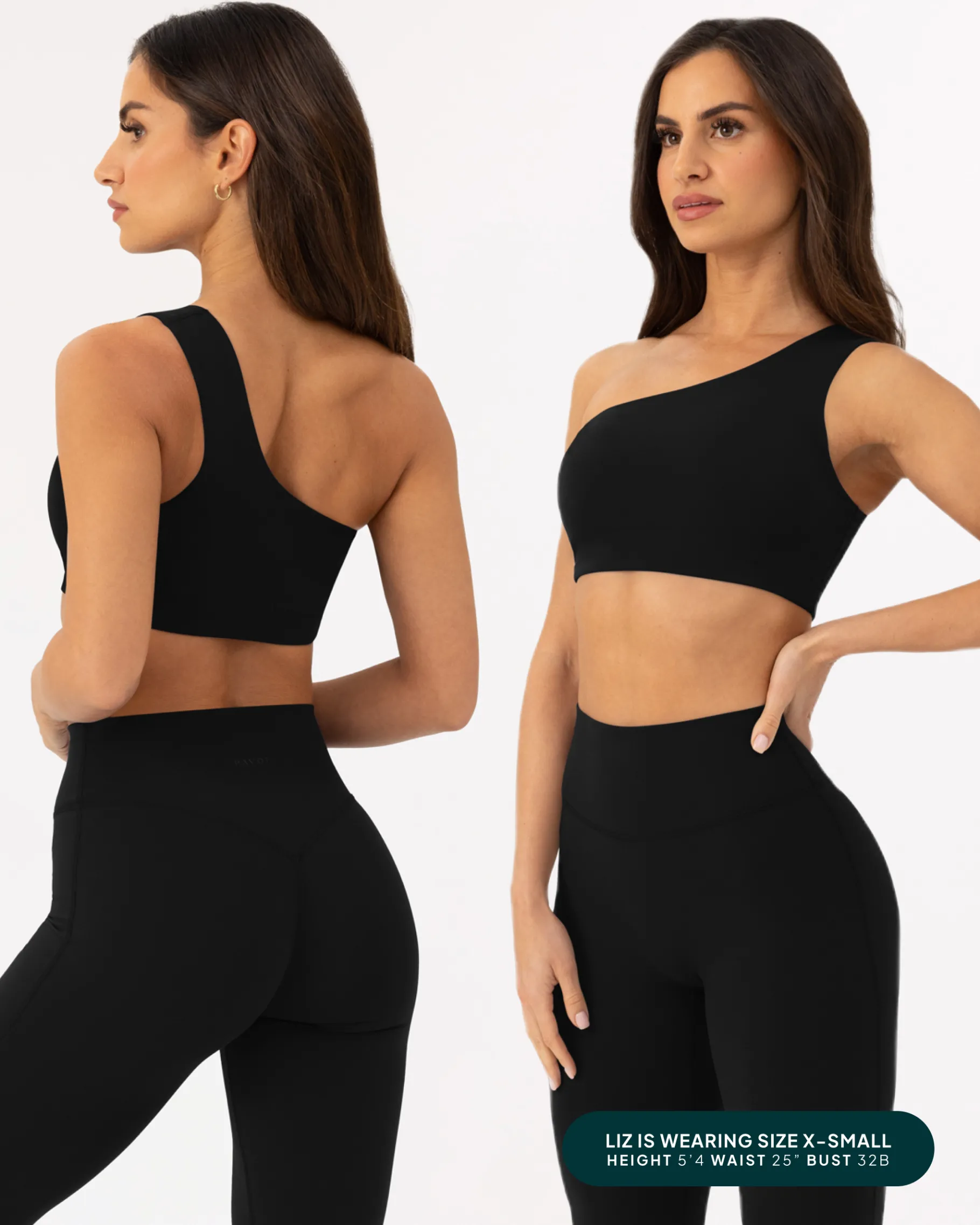 PAVOI Low Support Bras|Bras-Athleisure One-Shoulder Low-Support Sports Bra