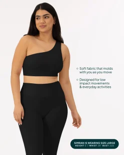 PAVOI Low Support Bras|Bras-Athleisure One-Shoulder Low-Support Sports Bra