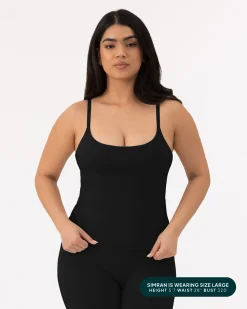 PAVOI Medium Support Bras|Tanks-Athleisure Padded Cami Tank Top