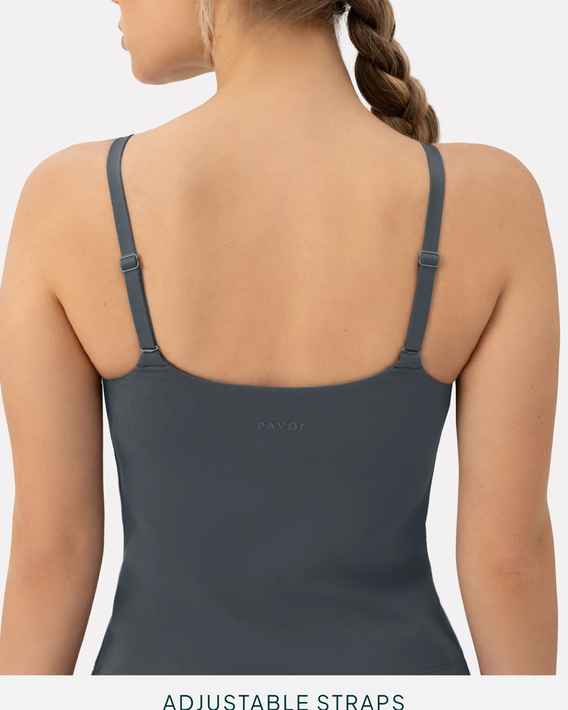 PAVOI Medium Support Bras|Tanks-Athleisure Padded Cami Tank Top