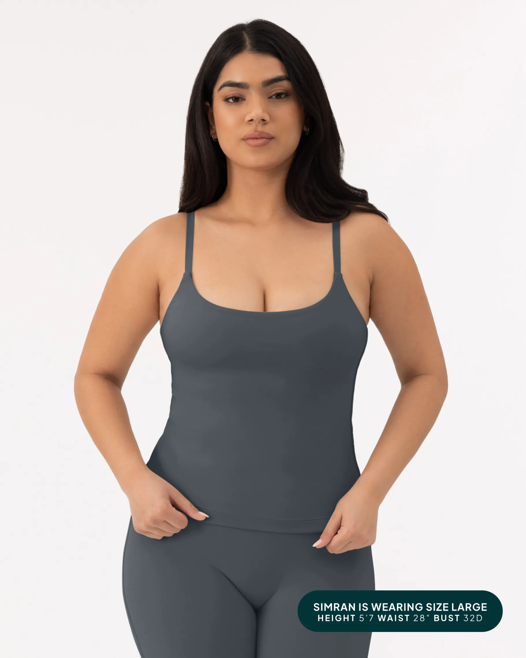 PAVOI Medium Support Bras|Tanks-Athleisure Padded Cami Tank Top
