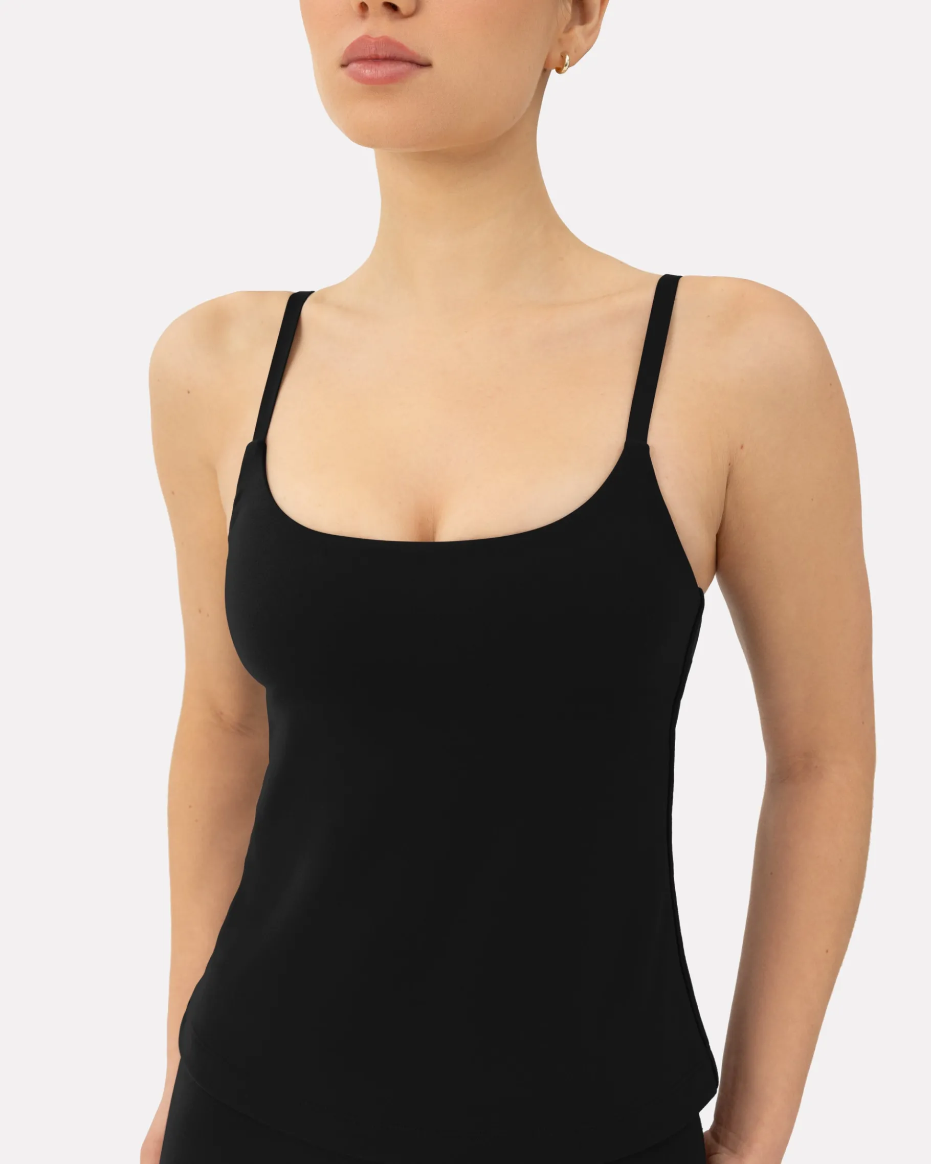 PAVOI Medium Support Bras|Tanks-Athleisure Padded Cami Tank Top