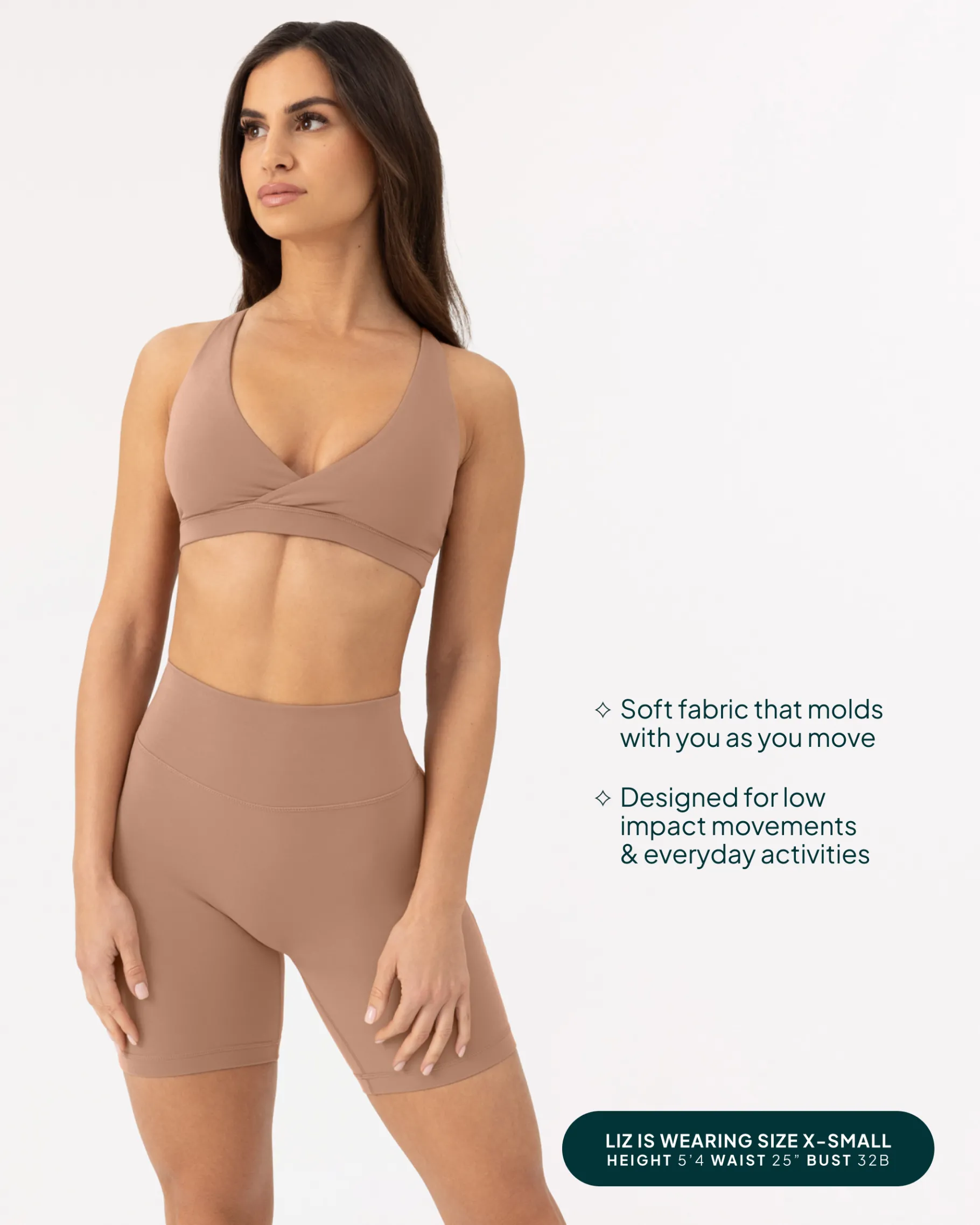 PAVOI Low Support Bras|Bras-Athleisure Plunge Low-Support Sports Bra