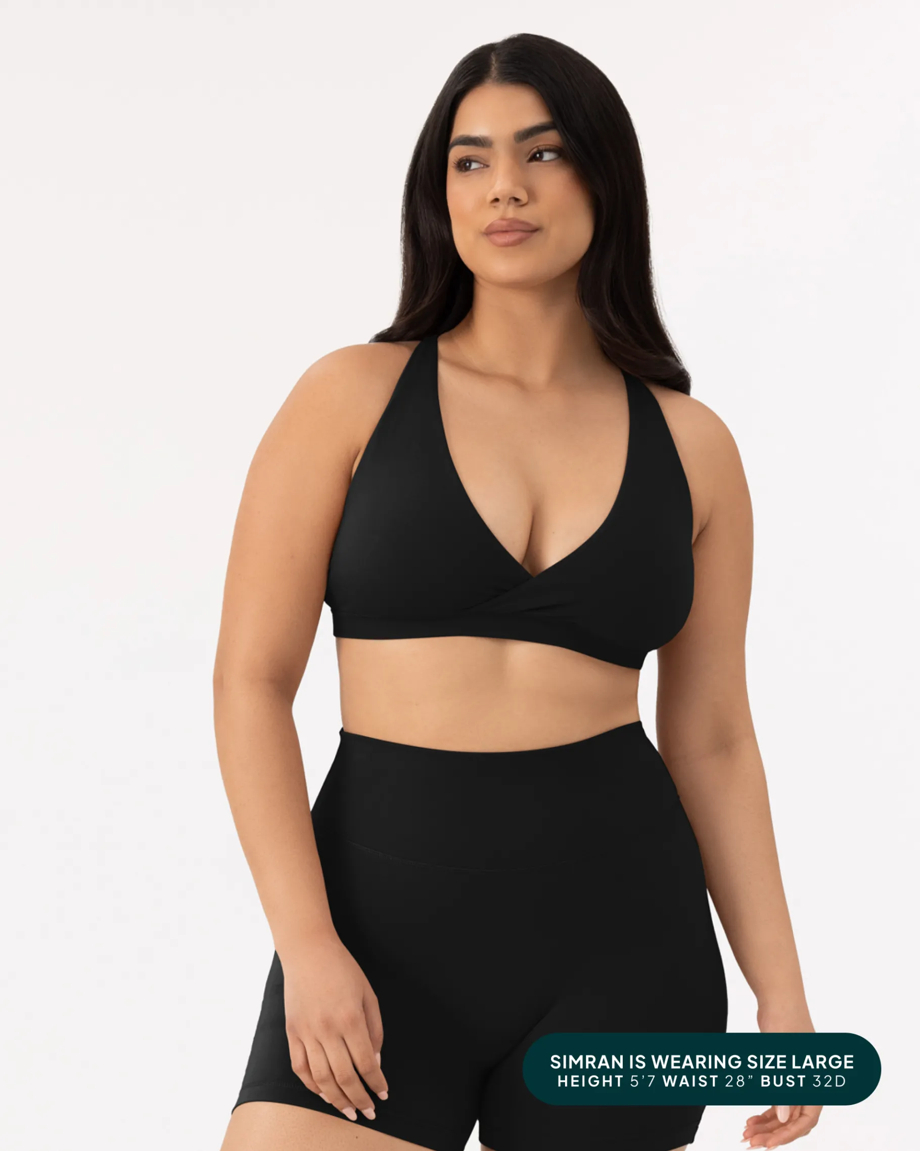 PAVOI Low Support Bras|Bras-Athleisure Plunge Low-Support Sports Bra