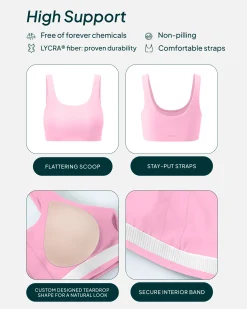 PAVOI Bras|High Support Bras-Athleisure Scoop High-Support Sports Bra
