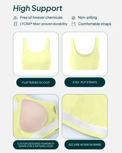 PAVOI Bras|High Support Bras-Athleisure Scoop High-Support Sports Bra