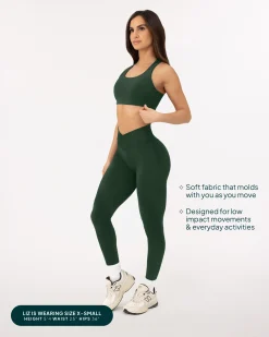PAVOI Fashion Leggings|Full Length-Athleisure Scrunch Crossover Leggings