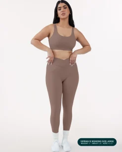 PAVOI Fashion Leggings|Full Length-Athleisure Scrunch Crossover Leggings