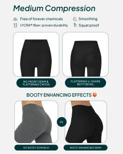 PAVOI Fashion Leggings|Full Length-Athleisure Scrunch Crossover Leggings