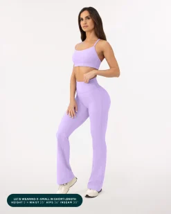 PAVOI Fashion Leggings-Athleisure Short Length Flared Leggings