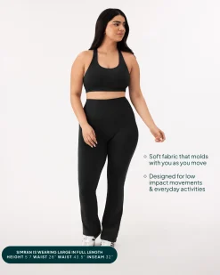 PAVOI Fashion Leggings-Athleisure Short Length Flared Leggings