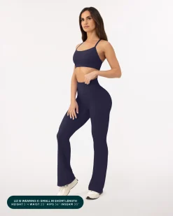 PAVOI Fashion Leggings-Athleisure Short Length Flared Leggings
