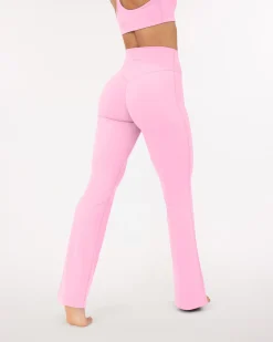 PAVOI Fashion Leggings-Athleisure Short Length Flared Leggings