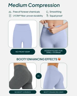 PAVOI Fashion Leggings-Athleisure Short Length Flared Leggings