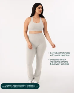PAVOI Fashion Leggings-Athleisure Short Length Flared Leggings