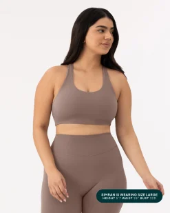 PAVOI Low Support Bras|Bras-Athleisure Strappy Scoop High-Support Sports Bra