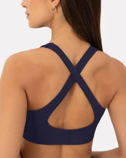 PAVOI Low Support Bras|Bras-Athleisure Strappy Scoop High-Support Sports Bra