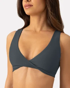 PAVOI Low Support Bras|Bras-Athleisure Twist-Front Reversible Low-Impact Sports Bra
